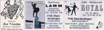 Werbung auf Streichholzschachteln war früher weit verbreitet