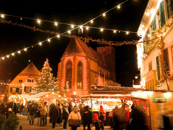 Die Cittaslow Deidesheim bietet für den Weihnachtsmarkt eine einmalige Kulisse.