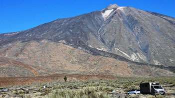 Gipfel Teide Teneriffa Vulkan Wohnmobil
