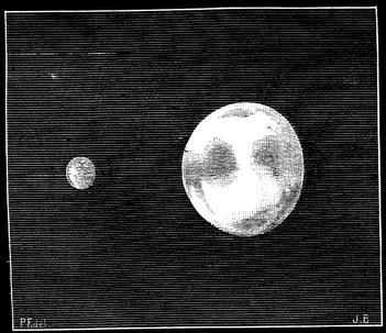 Eine Zeichnung von Joseph Bertrand aus dem Jahre 1882 zeigt den Mond Neith neben der Venus.