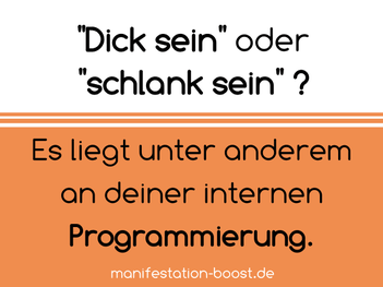 Dick sein oder schlank sein? Es liegt unter anderem an deiner internen Programmierung.