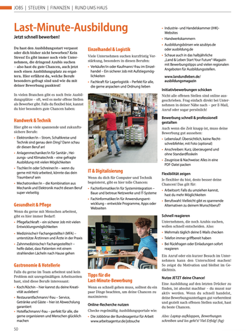ausbildung tipps row 