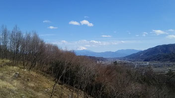 七里岩から望む富士山