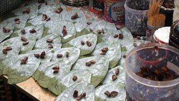 Preparing betel nuts, Yangon, Myanmar