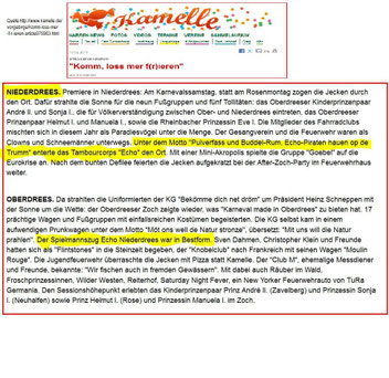 Generalanzeiger Echo Piraten Niederdrees