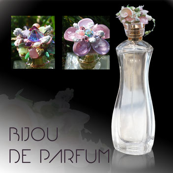 Michèle Jarry des Loges. Bijou de Parfum. Image: Bouchons de parfum bijoutés.