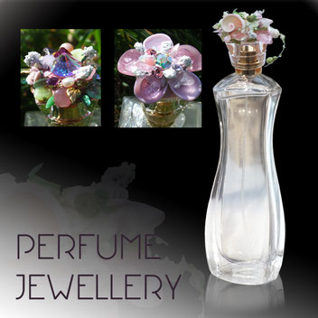 Michèle Jarry des Loges. Perfume Jewellery. Picture: Perume Bottle.