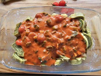 Maultaschenlasagne