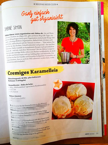 Mein Rezept für Karamelleis in der MIXX