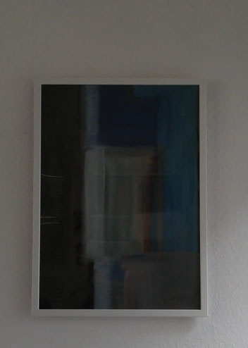 BLUE MEDITATION by JI XU 48x69cm colours on paper ,unsigned ,special offer 1,880.00€
