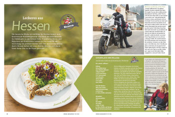 Zeitungsausschnitt aus dem Einfach Hausgemacht-Magazin über Gasthof "Zum Hohen Lohr" in Battenhausen; landschaftlich schön gelegen im Naturpark Kellerwald-Edersee in der nordhessischen Grimmheimat