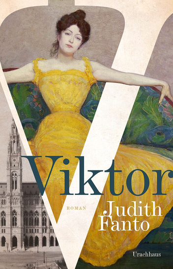 Das Bild zeigt das Cover von Viktor von Judith Fanto mit dem Gemälde einer Frau in einem langen Kleid.