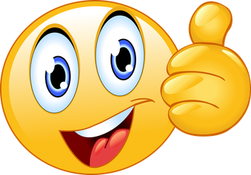 Daumen hoch von Smiley
