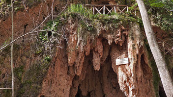 Monasterio de Piedra, Grotte, Travertin