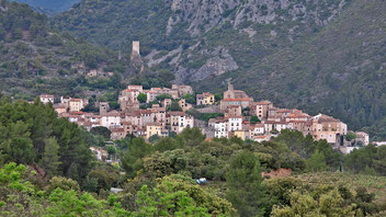 Roquebrun, Dorf, Frankreich