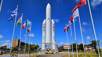 Piccolo im Weltraumbahnhof der ESA in Kourou