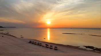 Sonnenuntergang bei Pontas de Pedras