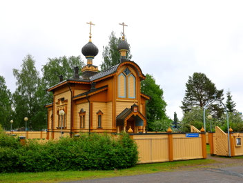 Sehenswürdigkeiten Tornio: Die Orthodoxe Kirche wurde den russischen Soldaten gewidmet, die anfangs des 19. Jahrhunderts in Tornio stationiert waren.