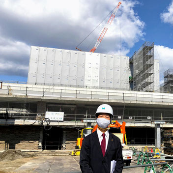 枚方市総合文化芸術センター 建設工事現場視察(2020/11/4)ばんしょう映仁