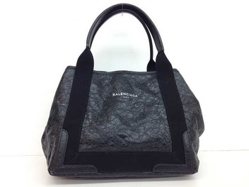 BALENCIAGA　バレンシアガ　ネイビーカバス