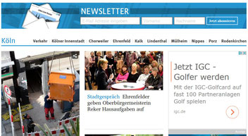 Bild Unsere Google "Remarketing"-Anzeige beim KStA