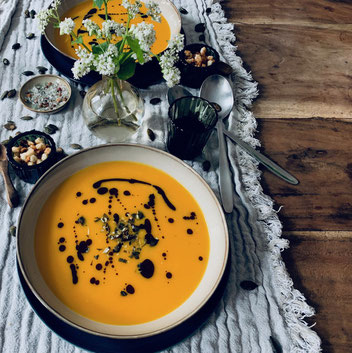 Kürbis-Ingwer-Orangensuppe