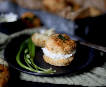 Scones, Bärlauchscones, Buttermilchscones, Gebäck, Bärlauch, Frühling, Frühlingsküche