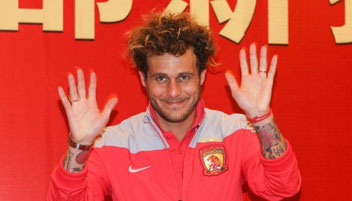 Alessandro Diamanti arrivato al Guangzhou Evergrande nel Gennaio 2015