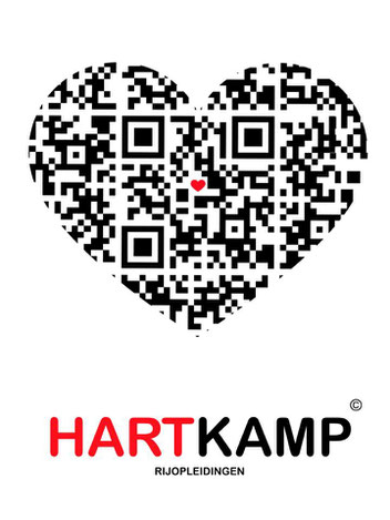 Rijschool Hartkamp QR code hart.