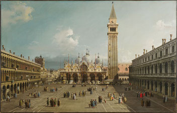 Canaletto, La Place Saint-Marc, 1735-40, huile sur toile, 76 x 114,5 cm, Cambridge, Fogg art Museum