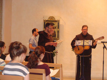 Foto von der feierlichen Profess von Br.Mathias Müller