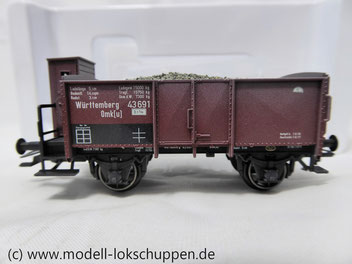Märklin 46039 offener Güterwagen der K.W.St.E. mit Schotter