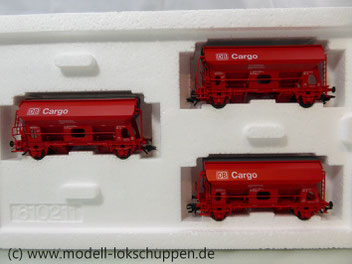 Märklin 46300 Schwenkdachwagen-Set der DB AG Cargo