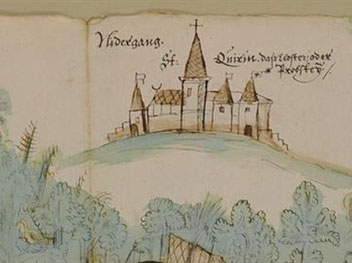 Détail Carte de la Foret du Pays de Dabo 1605 - Saint-Quirin