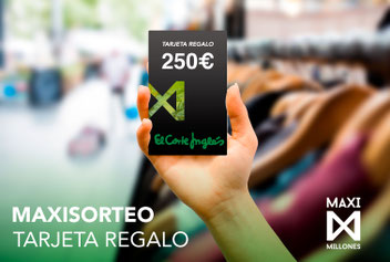sorteo tarjeta regalo el corte inglés
