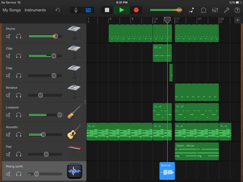 Tracks ordered by instrument category