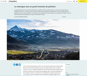 La Montagne Sous Un Grand Manteau De Pollution Centre