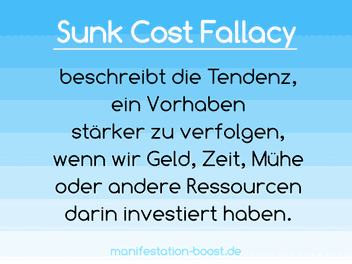 Sunk Cost Fallacy