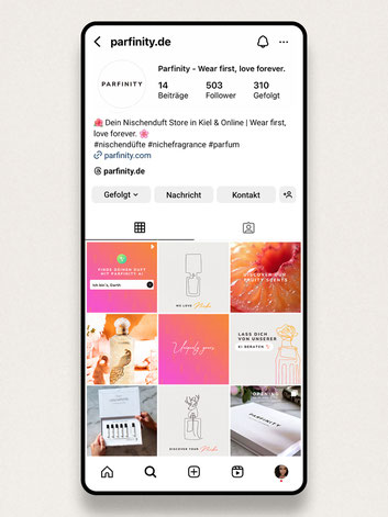 Social Media Feed zum Start der Marke