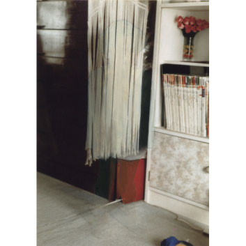 “Background #9” 2013, oil on photograph, 8.9×12.7cm