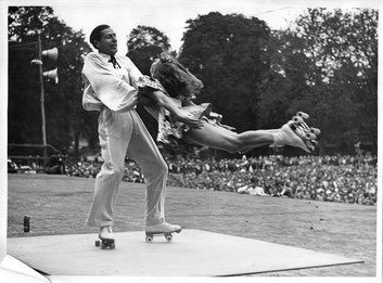 Spectacle de patins à roulettes 1948