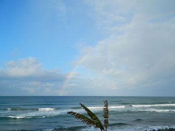 今日も朝から大きなRainbow♪　良い事有ったよ。