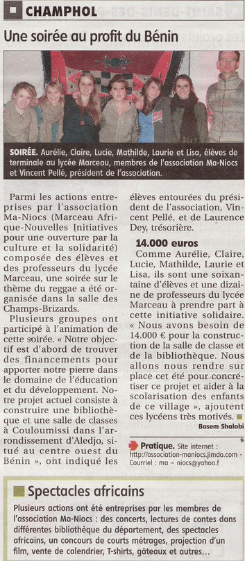 Article paru dans L'Echo le 29 janvier 2013