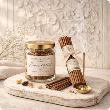 Catégorie Encens, encens naturels en bâtonnets pour purification et ambiance bien-être.