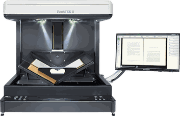 A2 Buchscanner - BookTEK 5 V2S Semiautomatic mit Glasplatte