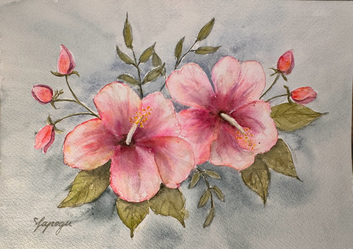 Aquarell, 18 × 26 cm ohne Passpartout