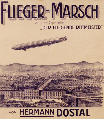 Abb.4: Das Titelblatt der Doblinger Klavierausgabe des "Fliegermarsches" (c)operattee