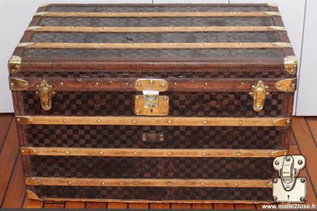 malle louis vuitton damier courrier des voyages saint ouen