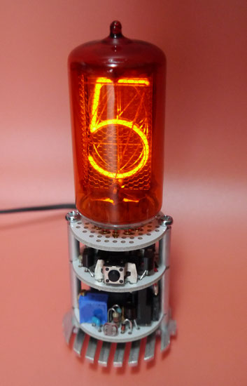 DIY Nixie Tube Clock Z566M Single Digit  １桁ニキシー管時計自作