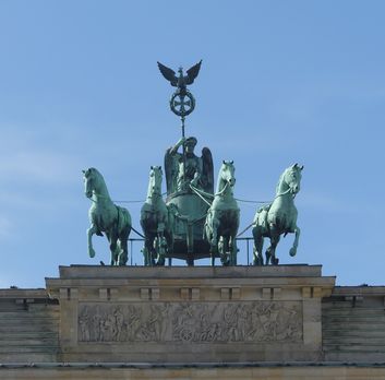 The quadriga at the Brandenburg gate another symbol of Prussia's power